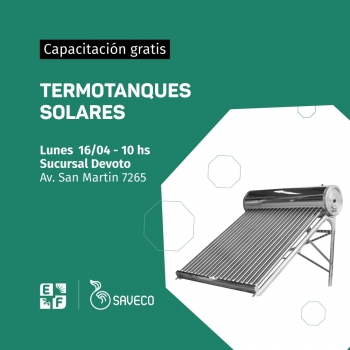 Charla gratuita sobre termotanques solares Charla gratuita sobre termotanques solares